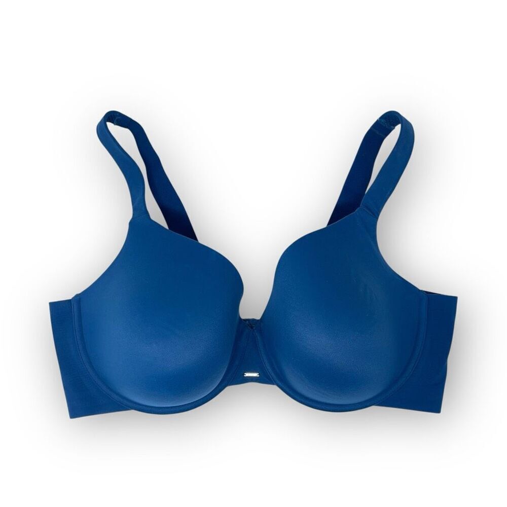 Cacique Lane Bryant Lightly Lined Full Coverage Teal Blue Bra Women’s Size 44DDD